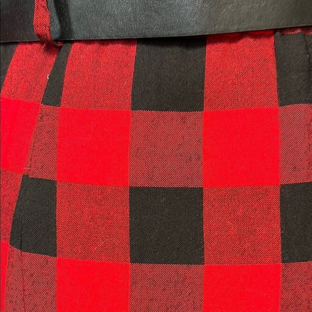 R.J. Steven by carol escritor vintage Plaid Red and Black Women's Dress - Picture 14 of 16